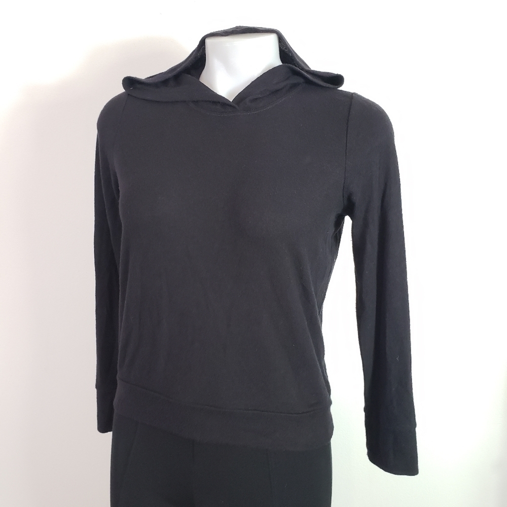 Z by Zella black crop hoodie sweatshirt size large
